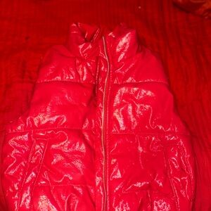 Vibrant Red Puffer Vest